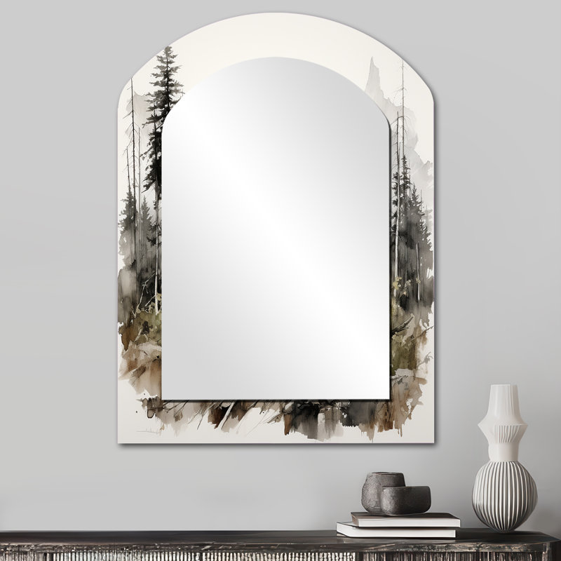Bear Wild Majesty II - miroir asymétrique Bear, 34 po x 25 po
