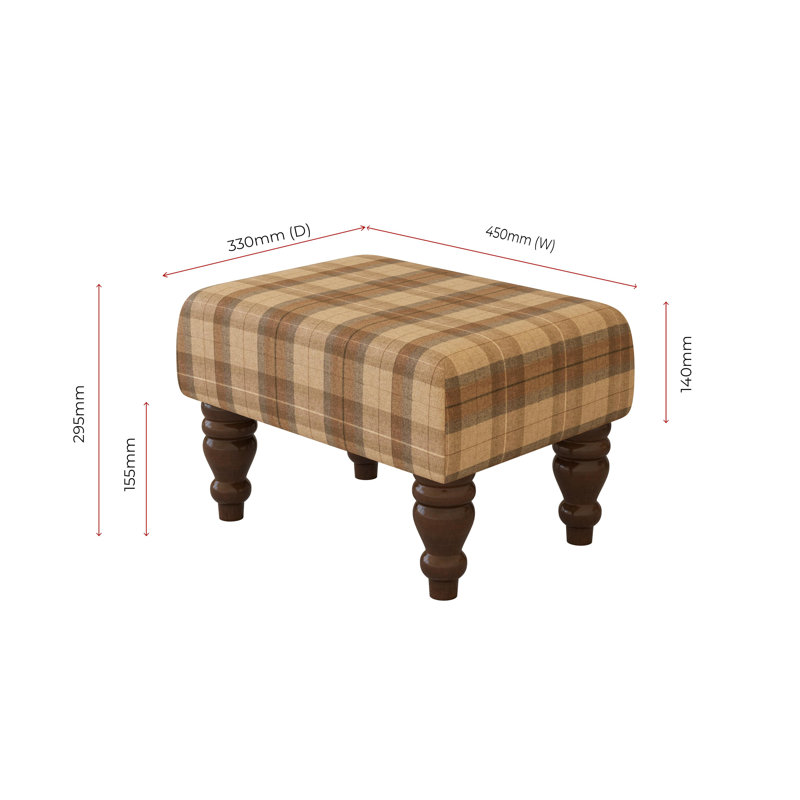 Manufactured Wood Accent Stool, Mahogany