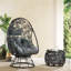Chaise de patio avec repose-pieds Cabren