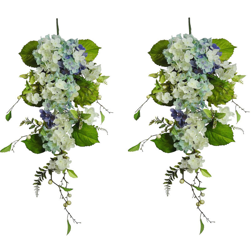 Faux Hydrangea Swag