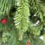 Arbre de Noël artificiel à l'envers avec aiguilles vertes