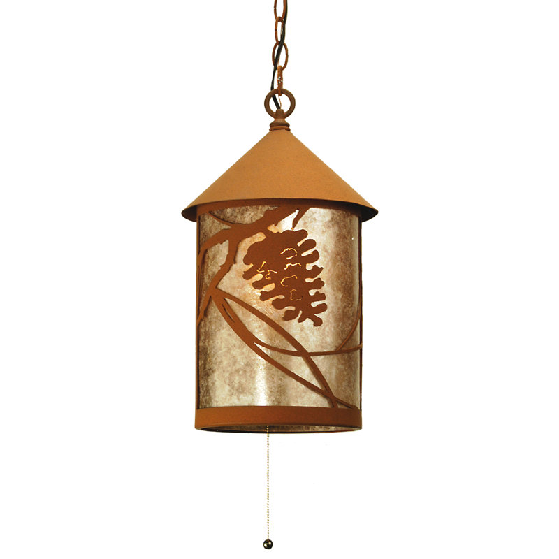 Luminaire suspendu cylindrique 1 lumières, Terre