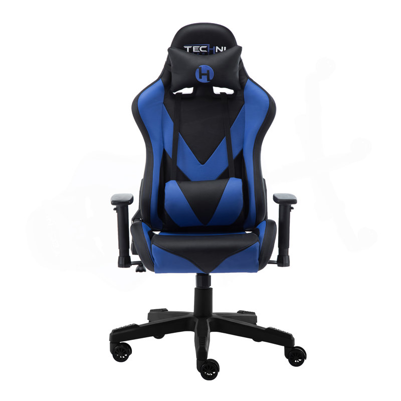 Fauteuil de jeu Office-PC, bleu