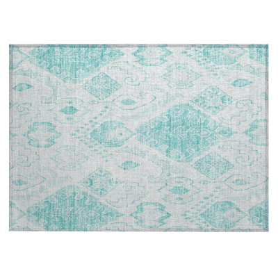 Malchow Washable Moroccan Indoor / Outdoor Rug