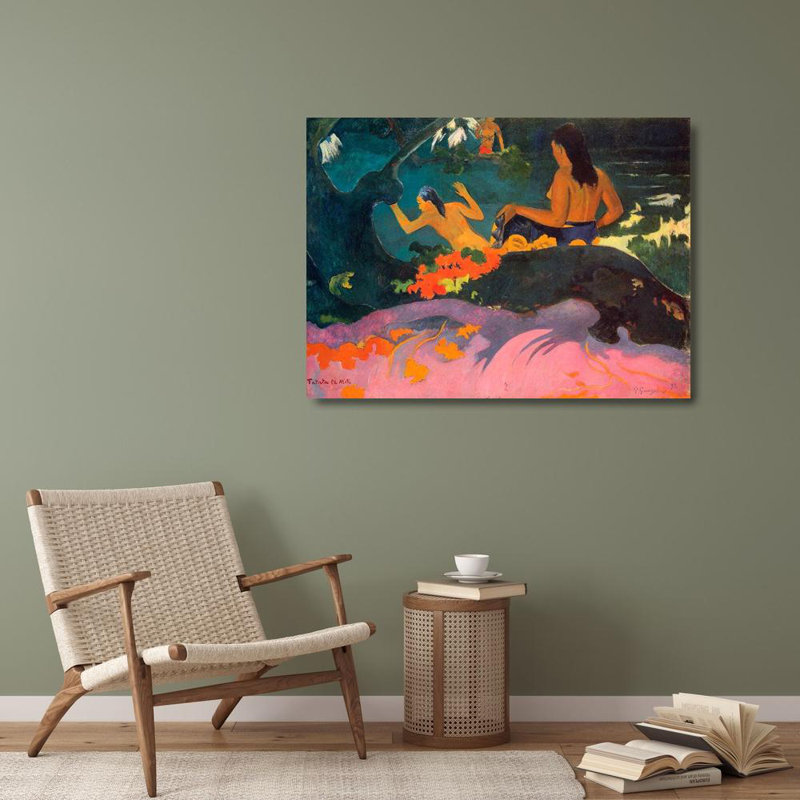 Art sur toile tendue, Lark Manor Gauguin, Paul, Fatata Te Miti, H 28 po x l 37 po