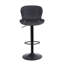 Swivel Upholstered Adjustable Height Bar Stool-1919251598-1919251599