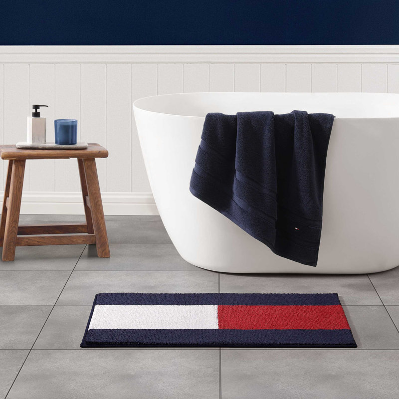 Tommy Hilfiger Flag Blue Bath Rug