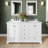 Deborah 60'' Double Bathroom Vanity with Marble Top-23113260-80209532