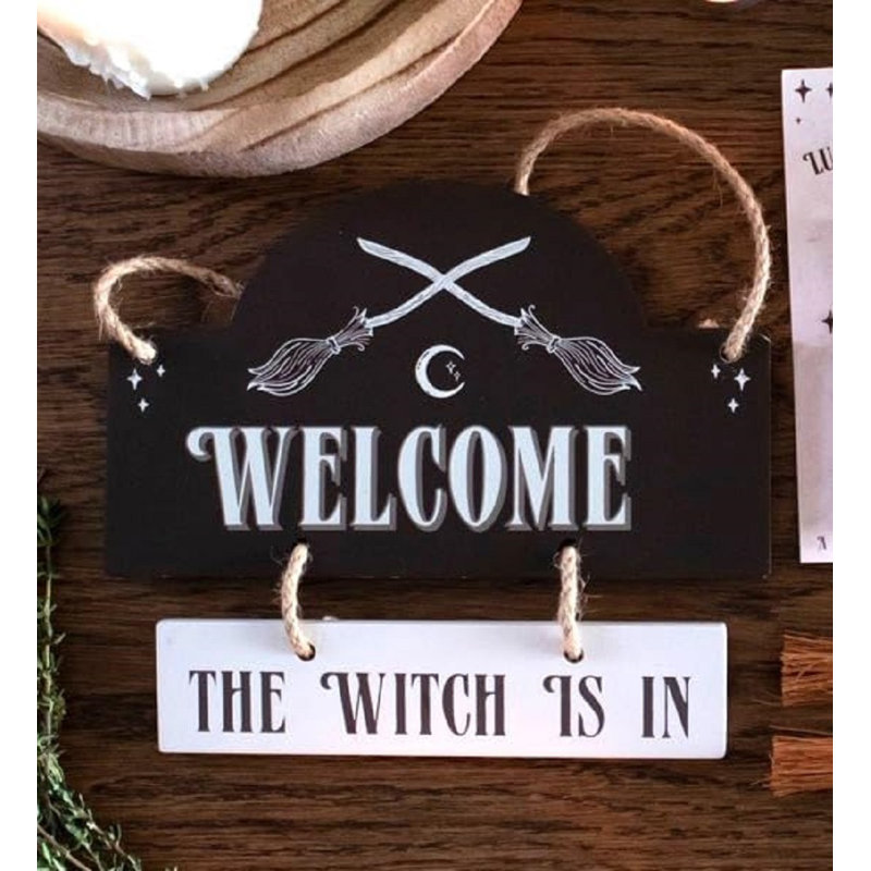 Trentity Welcome The Witch Is In Wall Decor