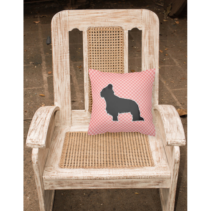 Coussin décoratif intérieur/extérieur brie, H 18 po x l 18 po x P 3 po, Rose