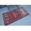 Tapis traditionnel traditionnel turc rouge avec motif mosquée unique pour une décoration intérieure élégante