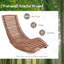 Chaise berçante en bois massif Colicia