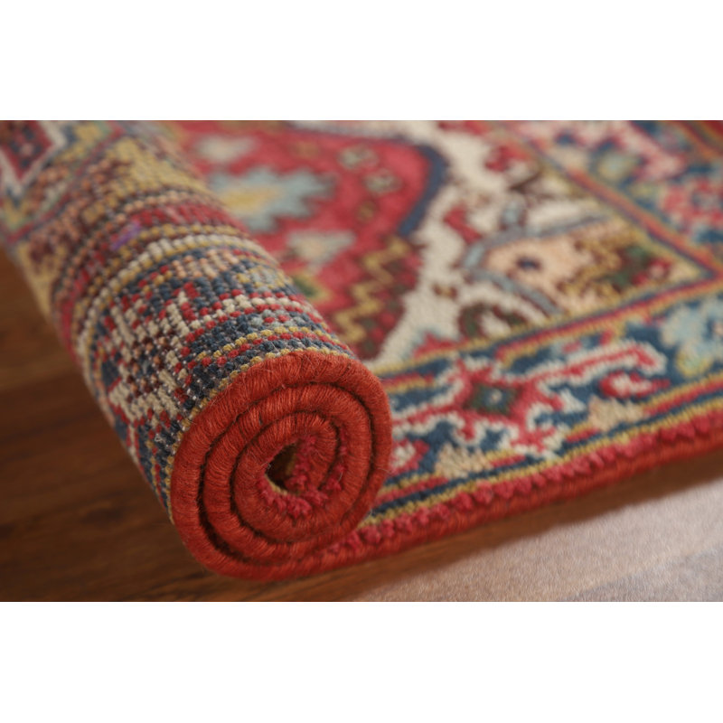 Tapis de vestibule oriental géométrique 2x3