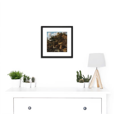 Everdingen Swedish Landscape Waterfall by Allaert Van Everdingen - Single Picture Frame Painting