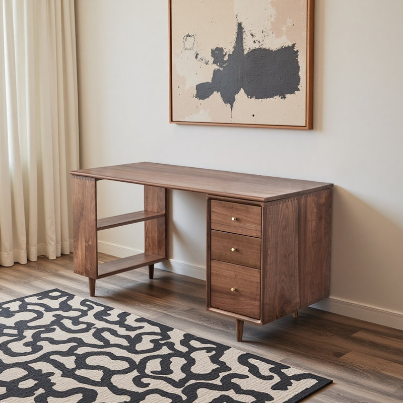 Bureaux de style moderne et nordique, H 29,53 po x l 62,99 po x P 24,41 po
