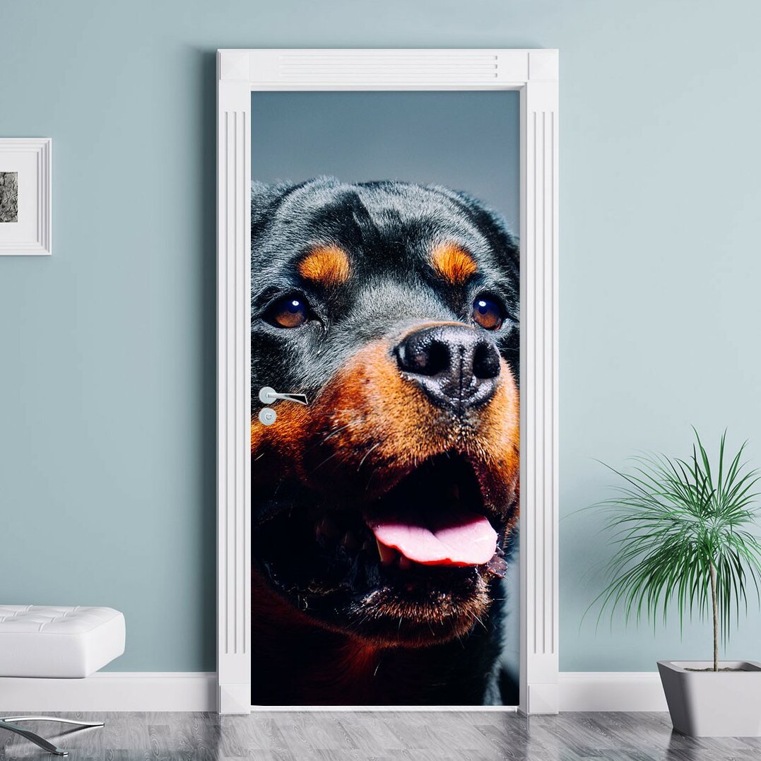 Türaufkleber Treuer Rottweiler