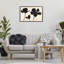 Giclée encadrée silhouette Inky Black Florals, design by Creative Studio-67051426-67051427