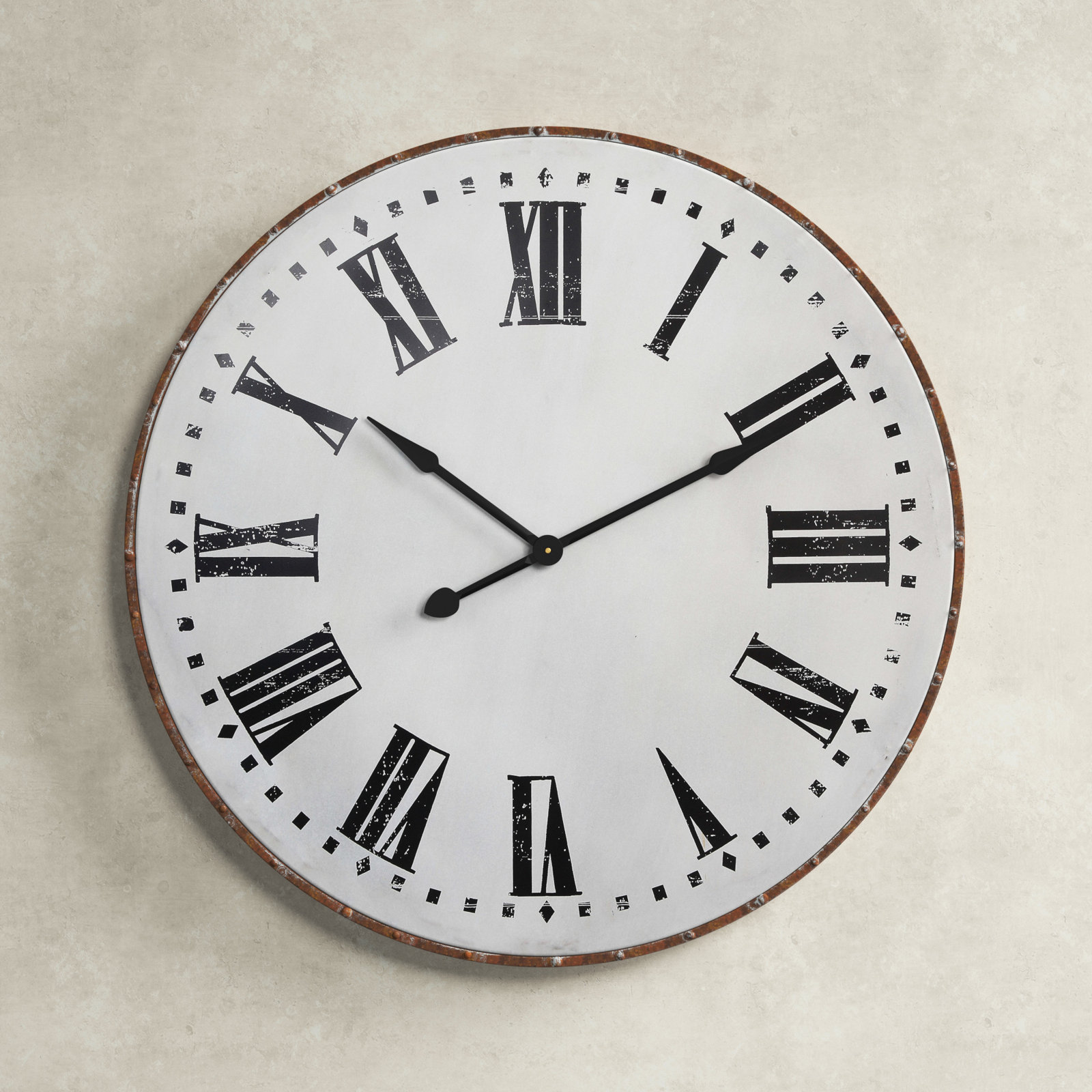 Topeka 40'' Metal Wall Clock