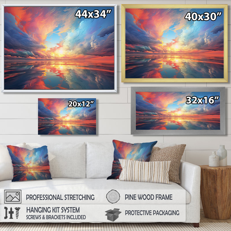 Socorro - salon d'art mural plage et océan, Black Floater Framed Canvas, 12" H x 20" W x 1" D