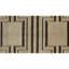 Tapis géométrique noir / sable en laine / viscose à motif géométrique-96371502