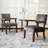 Soave 32.6'' Tall Velvet Accent Chairs Sets for Living Room, Accent Armchair with End Table-2096779230