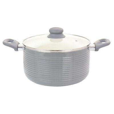 6 qt. Non-Stick Aluminum Round Dutch Oven with Lid