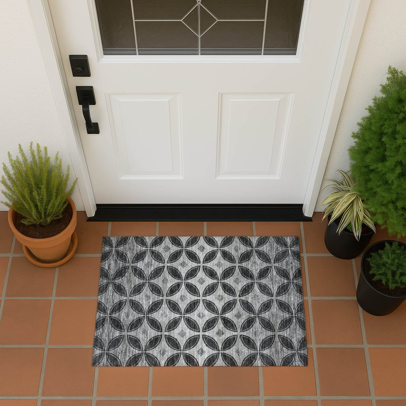 Machine Washable Indoor/Outdoor Chantille ACN2423 Geometric Rug, Rectangle 1'8" x 2'6"