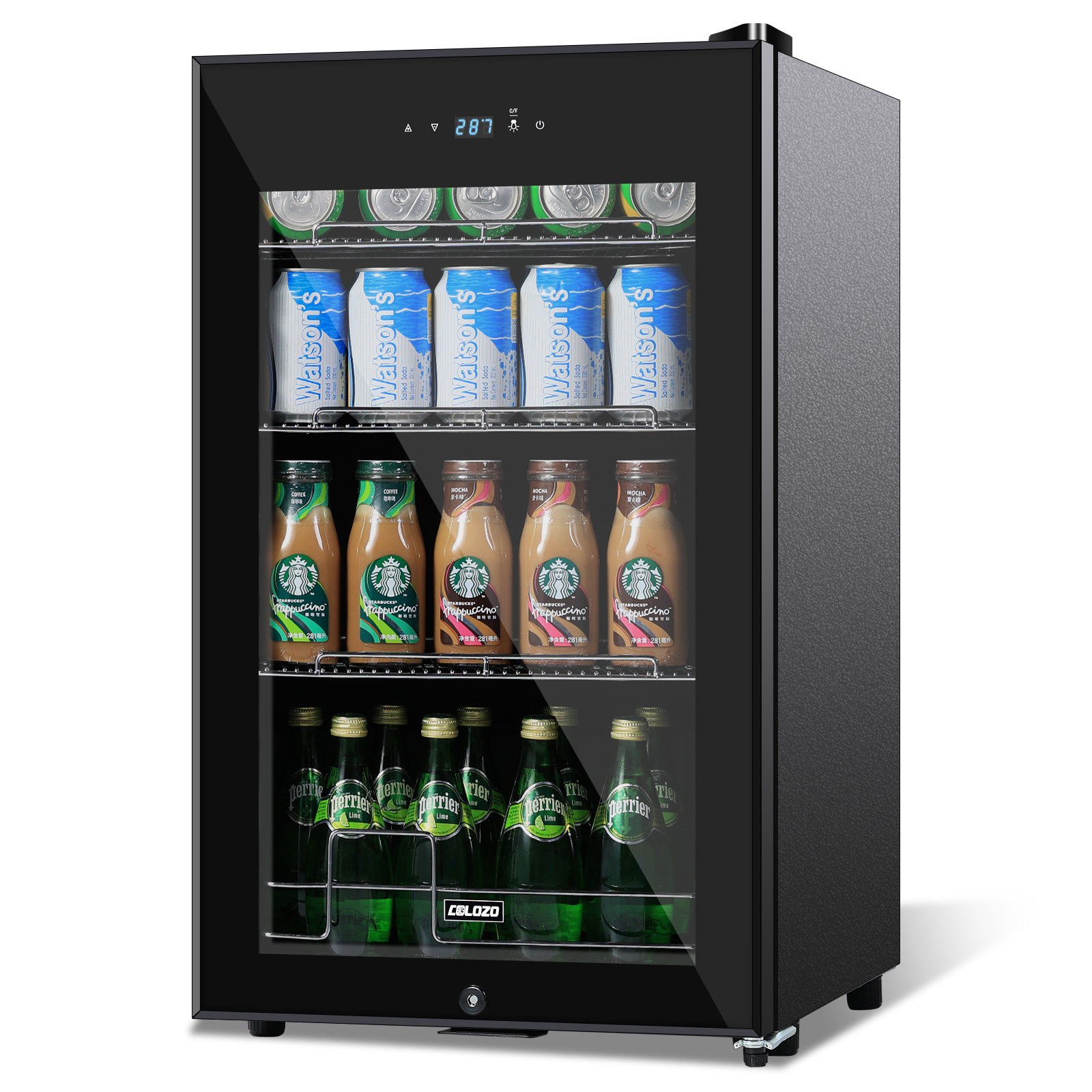 COLOZO 96 Cans (12 oz.) 2.3 Cubic Feet Freestanding Beverage ...