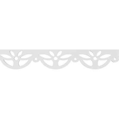 8"H x 5/8"P x 48"L Weston Architectural Grade PVC Running Trim
