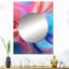 Angret transitionnel bleu et rose formes II - miroir décoratif décoratif formes géométriques-1219779703