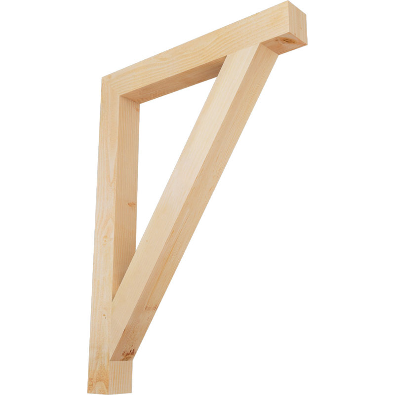 Support de bloc traditionnel, H 44 po x l 4 po x P 32 po, Douglas (sciage brut)