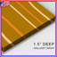 Orange Beige Stripes Pattern Canvas Gallery Wrap in Many Sizes-1183399971