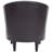 Kronos Faux Leather Barrel Chair-35553864