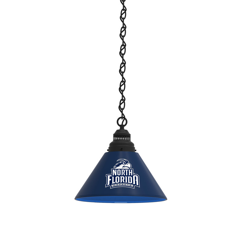 Mini-luminaire suspendu 1 lumière NCAA, Ospreys de North Florida, Noir