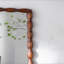 Miroir mural en bois massif et panneau de fibres à densité moyenne de 36,02 po Mid-Century