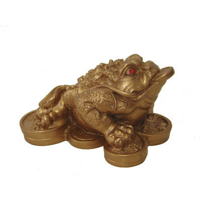 Figurine Golden Silver Frog