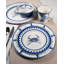 Blue Crab Enamelware Latte Mug