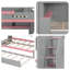 Lit superposé double compact avec gigogne, tiroirs de rangement pour escalier, éclairage à DEL intelligent et tablettes pour enfants-374715873