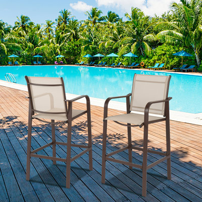 Joaovictor 27.6" Patio Bar Stool