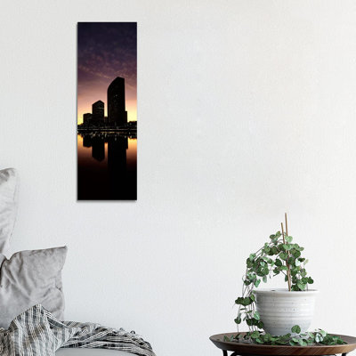 Buildings At The Waterfront - Wrapped Canvas Panoramic Print