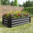 Black Metal Raised Garden Bed For Flowers And Plants, 421Ft, Rust - Finish, Easy Assembly 421Ft Plants Vegetables, Black, Structure,-1389654666-1389654669