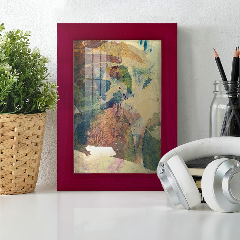 «Monet's Landscape II», reproduction d'art encadrée, Rouge, H 6 po x l 4 po x P 1 po