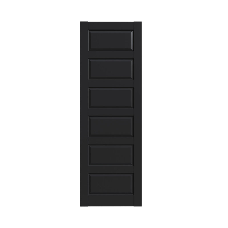 Porte intérieure à dalle 6 panneaux intérieurs avec porte-cadre standard pour chambre à coucher, salon 32 po x 96 po