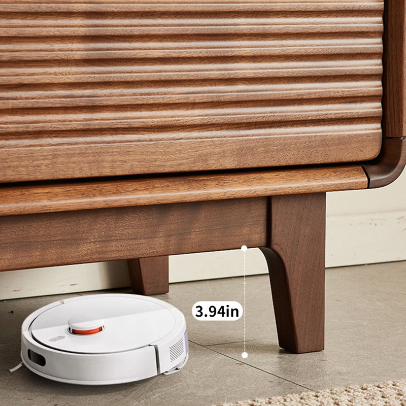Meuble télé en bois massif de style européen, 78.74"