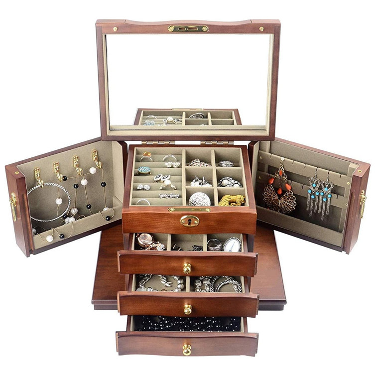 Red Barrel Studio® Wood Jewelry Box + & Reviews