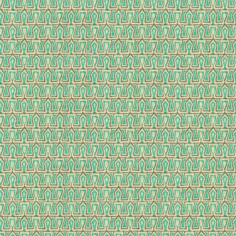 Garden Passage Fabric, Aqua