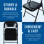 Chaise pliante en acier Commercial Commercial