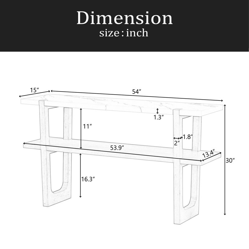 Console rétro élégante avec plateau en marbre et solutions de rangement polyvalentes pour le vestibule et le salon