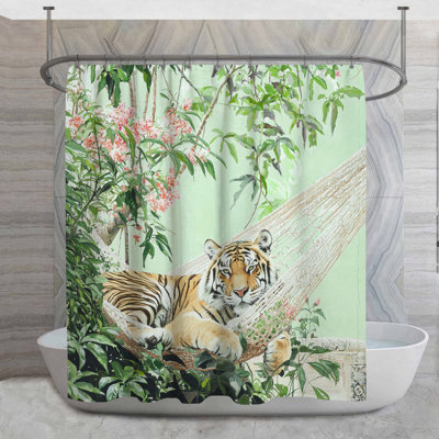 Rideau de douche Tiger - Animal Tropical