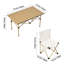 4 - Person Patio Dining Set with Rectangular Table-1861077426-1861077424